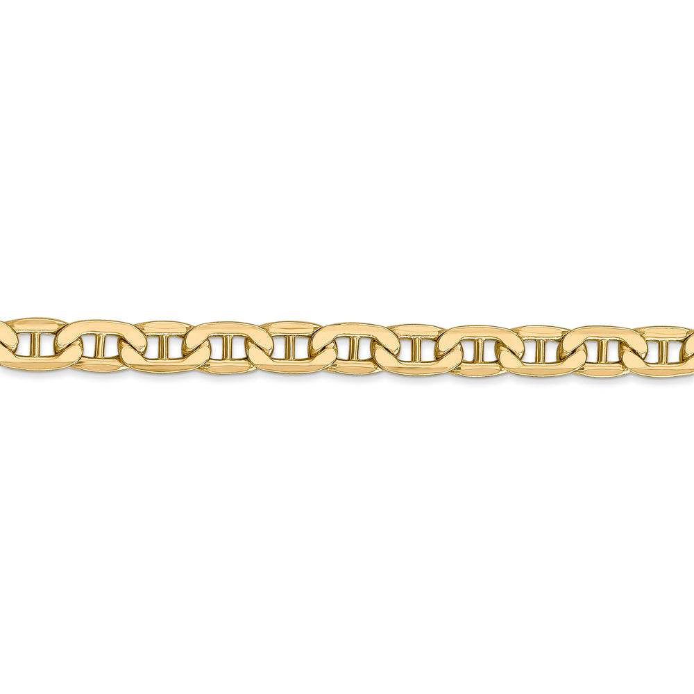 14k gold plated 5.5mm semi-solid anchor chain