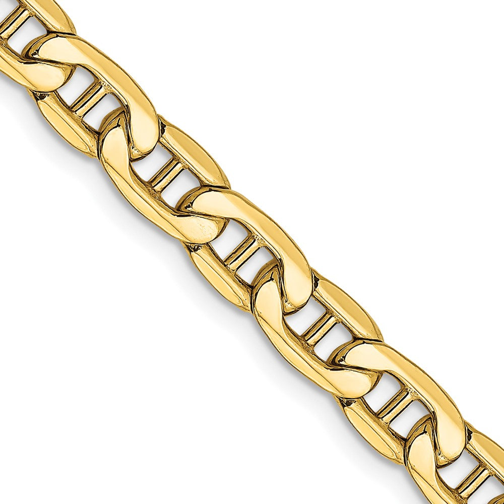 14k gold plated 5.5mm semi-solid anchor chain