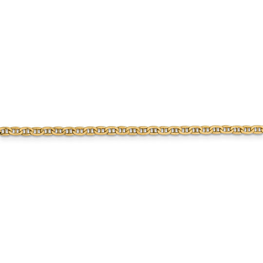 14k 2.4mm Semi-Solid Anchor Chain