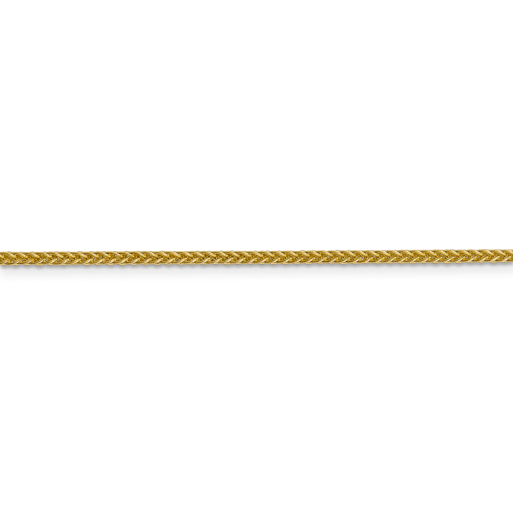 14k 2mm 3-strand semi-solid wheat chain
