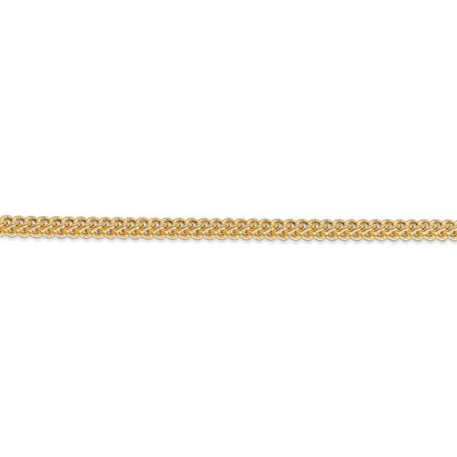 Cadena Franco semisólida de 14k y 3 mm