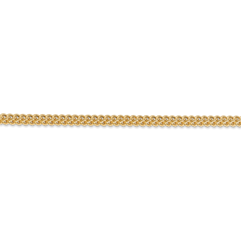 14k 3mm Semi-Solid Franco Chain