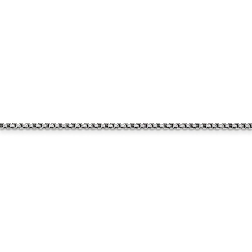 14k WG 1.75mm Semi-Solid Round Box Chain