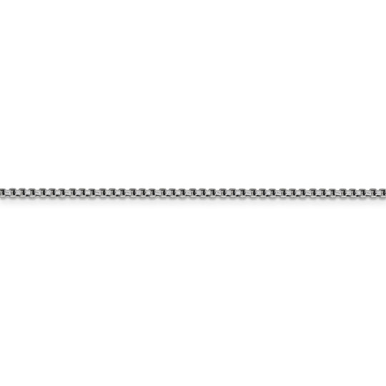 14k WG 1.75mm Semi-Solid Round Box Chain