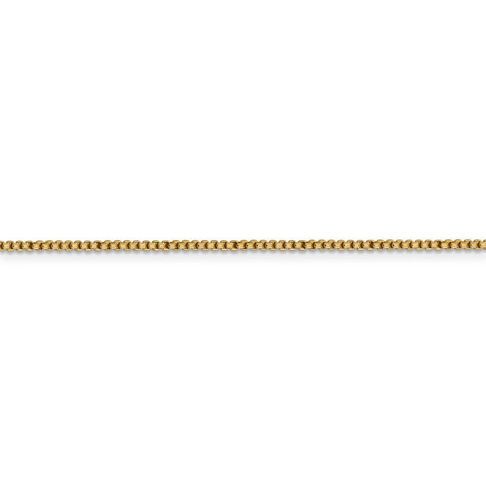14k 1.5mm Semi-Solid Round Box Chain