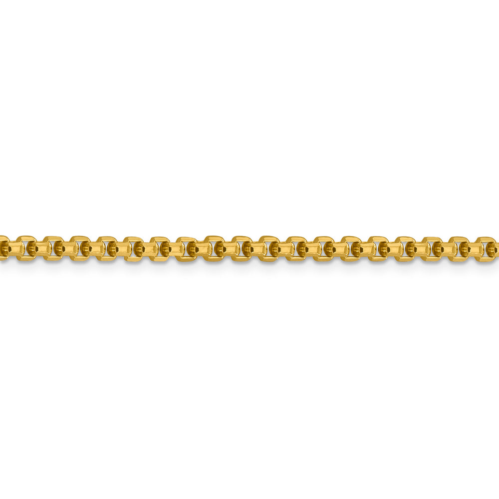 14k 3.6mm Semi-Solid Round Box Chain