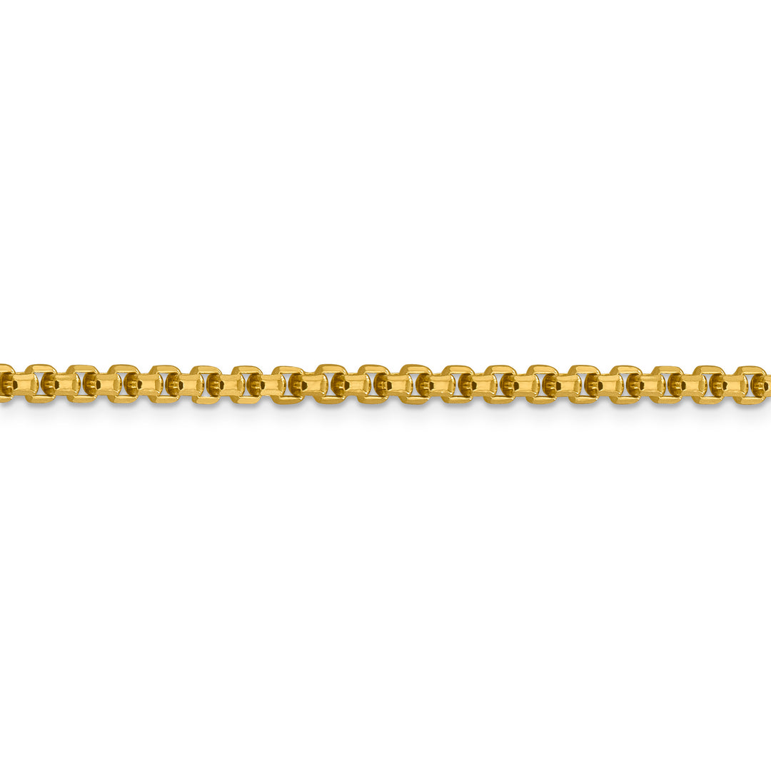 14k 3.6mm Semi-Solid Round Box Chain