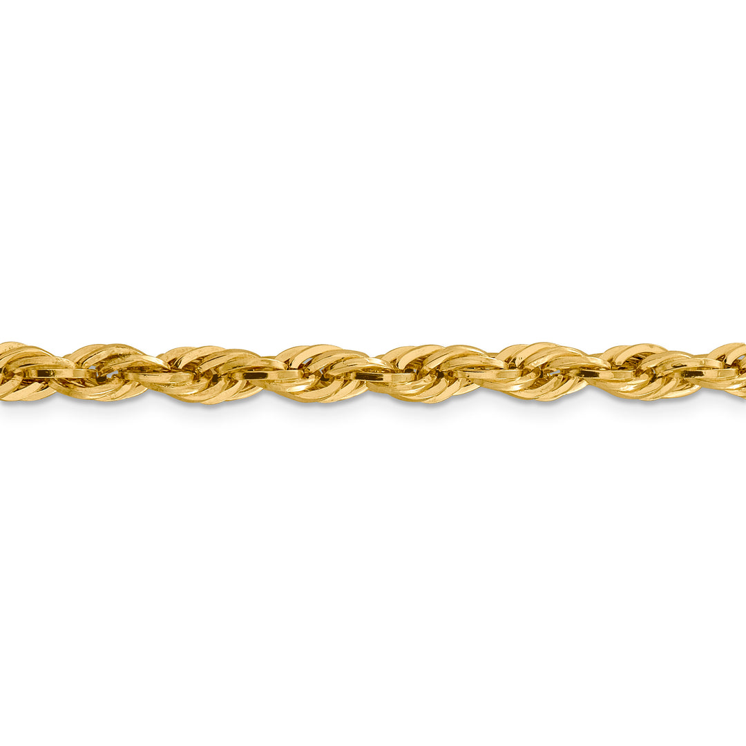 14K Semi-Solid Rope Chain, 18 inches, 5.4 mm with Lobster Clasp