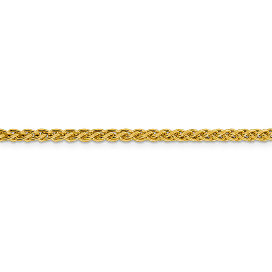14k 3.45mm Semi-Solid Wheat Chain