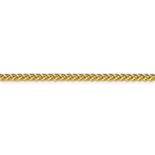 Cadena de trigo semisólida de 3 hilos de 14k y 3,5 mm