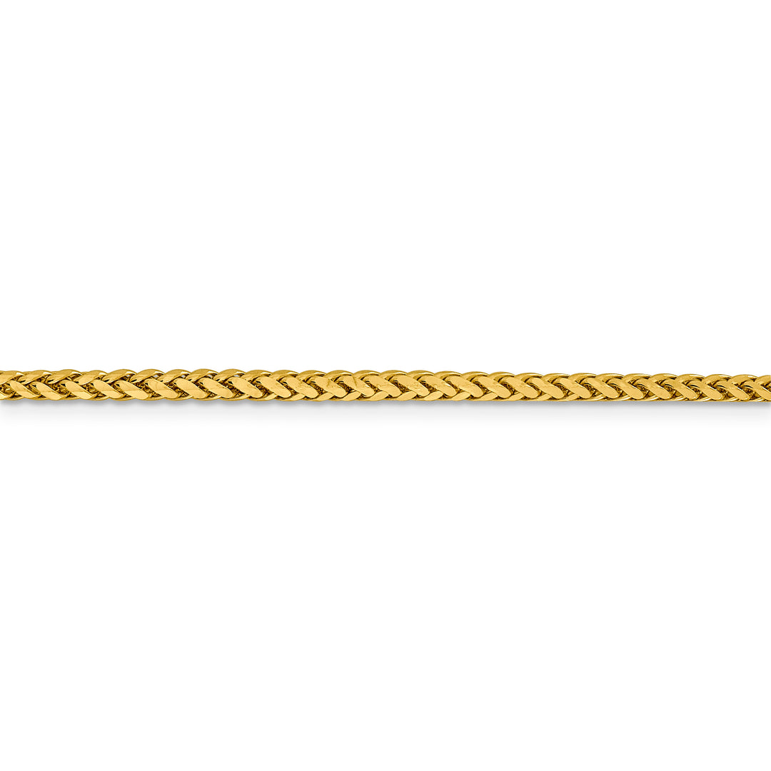 Cadena de trigo D/C semisólida de 14k y 2,5 mm