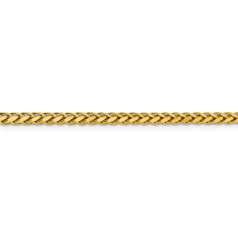 Cadena de trigo D/C semisólida de 14k y 3,1 mm