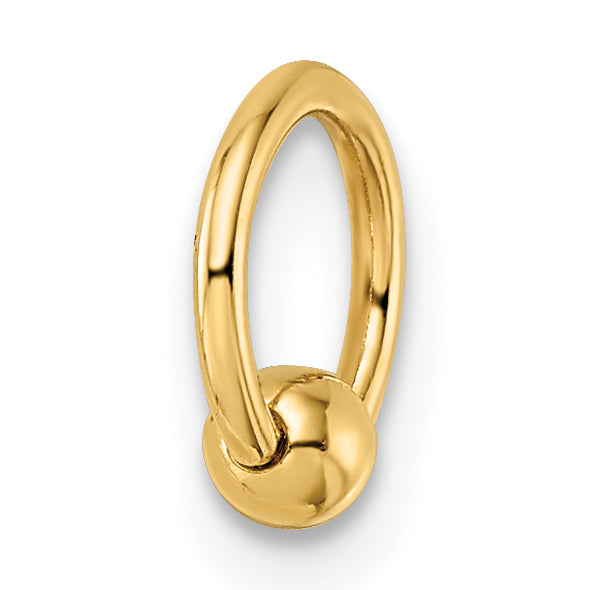 18 gauge Cartilage Hoop in 14k Gold