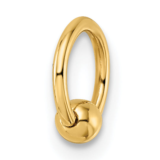 18 gauge Cartilage Hoop in 14k Gold
