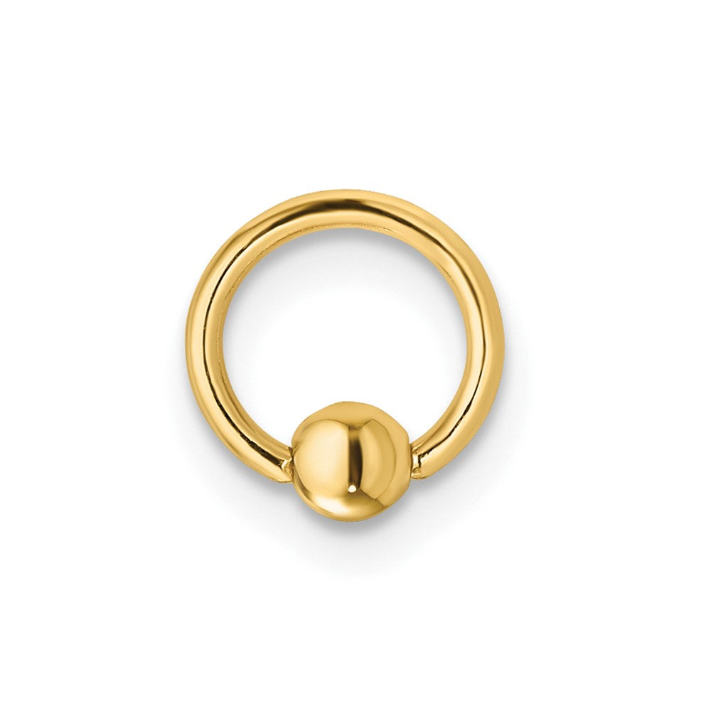 18 gauge Cartilage Hoop in 14k Gold