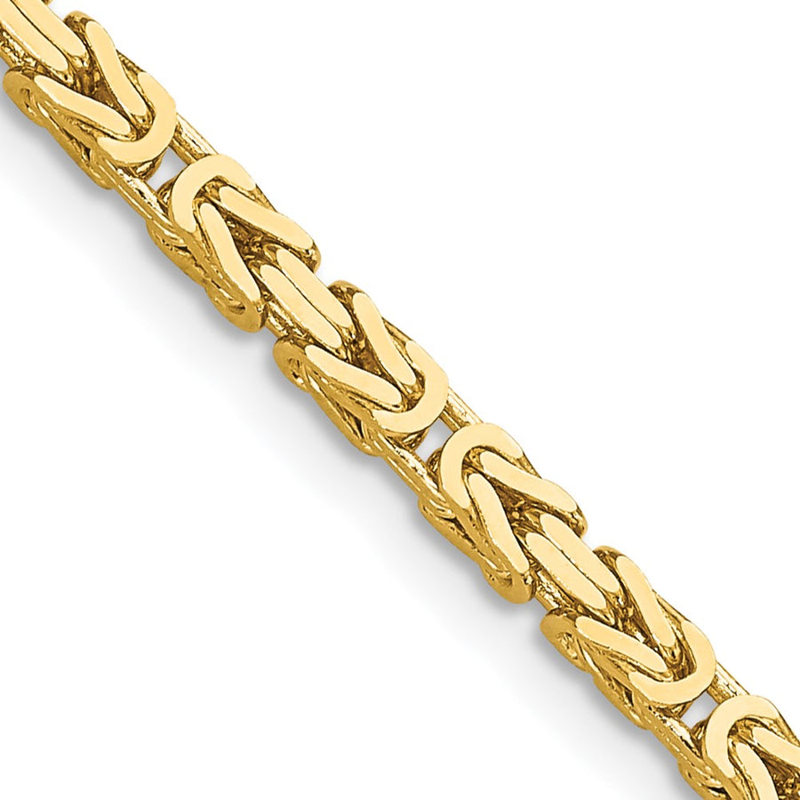 Cadena Bizantina de Oro Amarillo de 14K, 40.6 cm (16 pulgadas), 2.5 mm, con Cierre de Langosta
