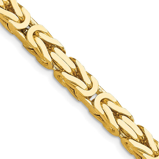 5.25mm Byzantine Chain in 14k Yellow Gold