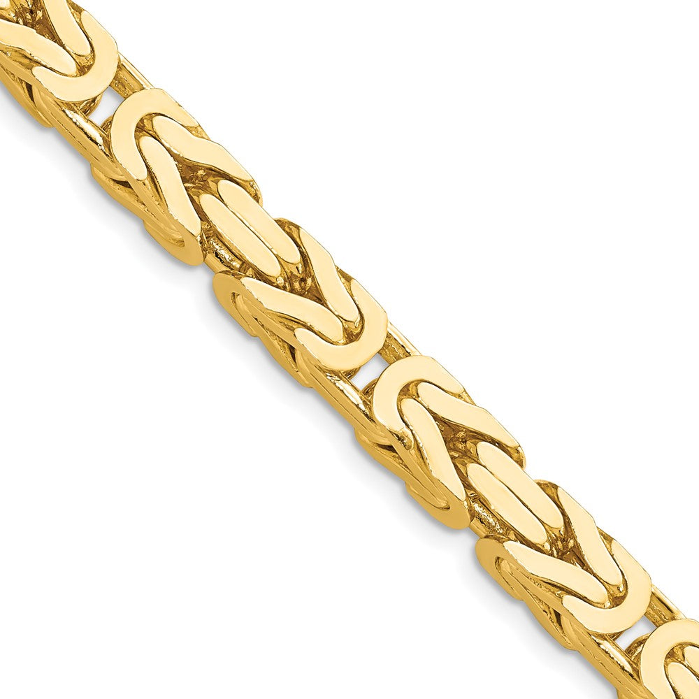 6.5mm Byzantine Chain in 14k Yellow Gold
