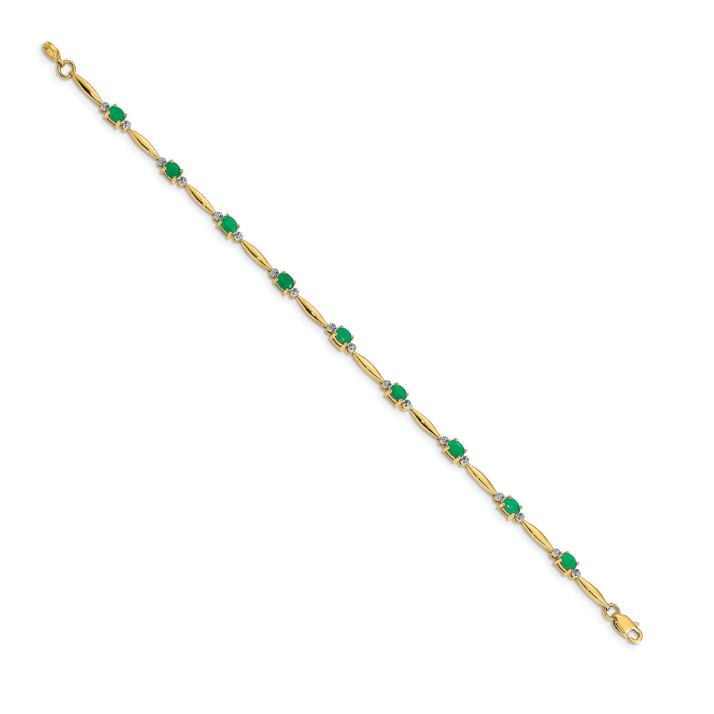 14K VS/SI+ G+ Lab Created Diamond Tennis Bracelet