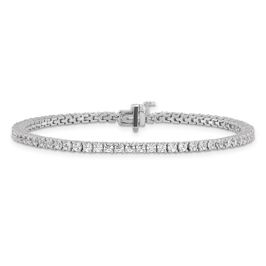 Pulsera de Tenis VS/SI FGH con Diamantes Cultivados en Laboratorio de Oro Blanco de 14k