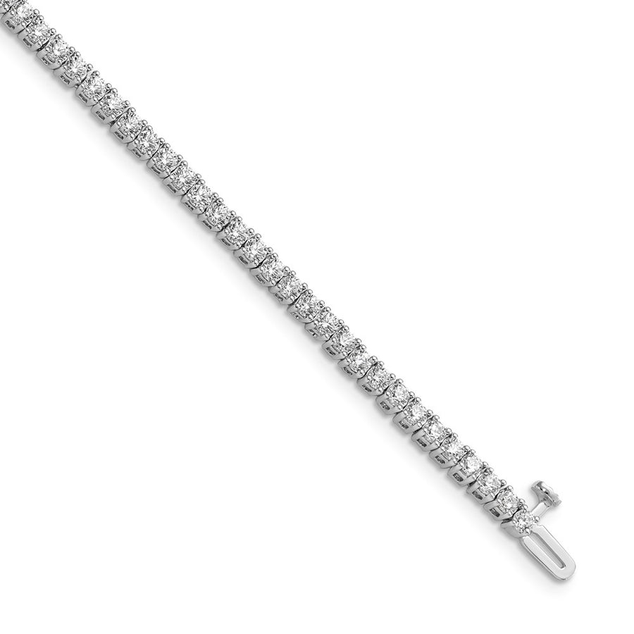 Pulsera de Tenis VS/SI FGH con Diamantes Cultivados en Laboratorio de Oro Blanco de 14k