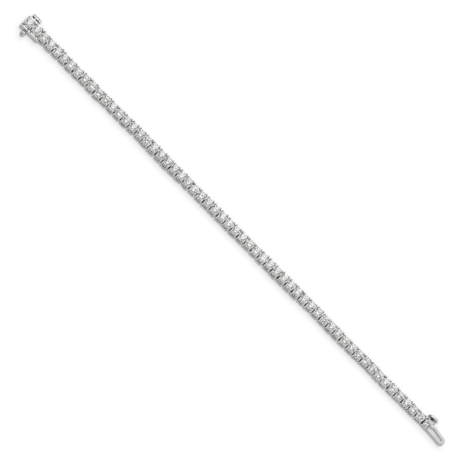 Pulsera de Tenis VS/SI FGH con Diamantes Cultivados en Laboratorio de Oro Blanco de 14k