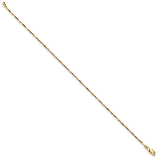 Pulsera de Oro Amarillo de 14k de 7 pulgadas y 0.95mm con Cierre de Langosta