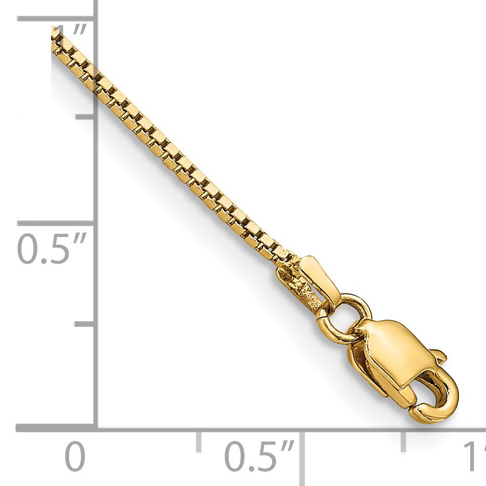 Pulsera de Oro Amarillo de 14k de 7 pulgadas y 0.95mm con Cierre de Langosta