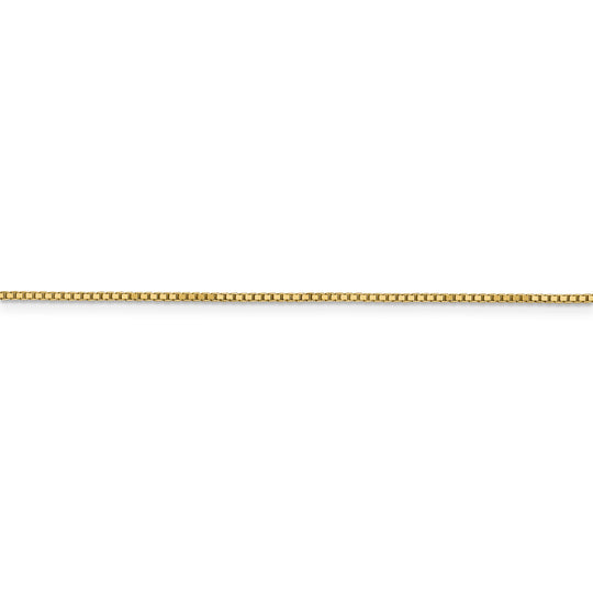 14k 1.05mm box chain