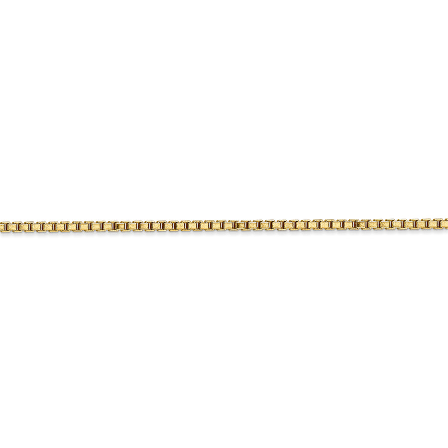 Cadena tipo caja de 14k y 1,9 mm