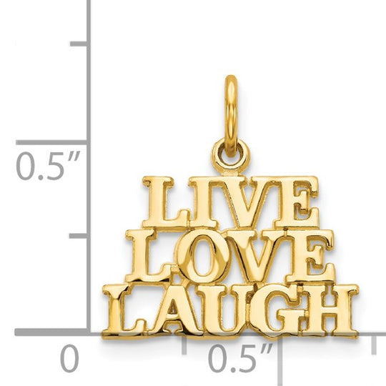 Colgante 14K Talking - Live Love Laugh
