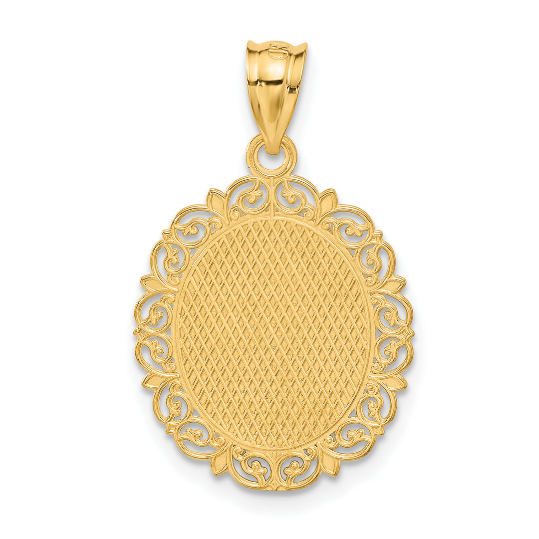 Aries Pendant in 14k Yellow Gold with Satin and Polished Finish