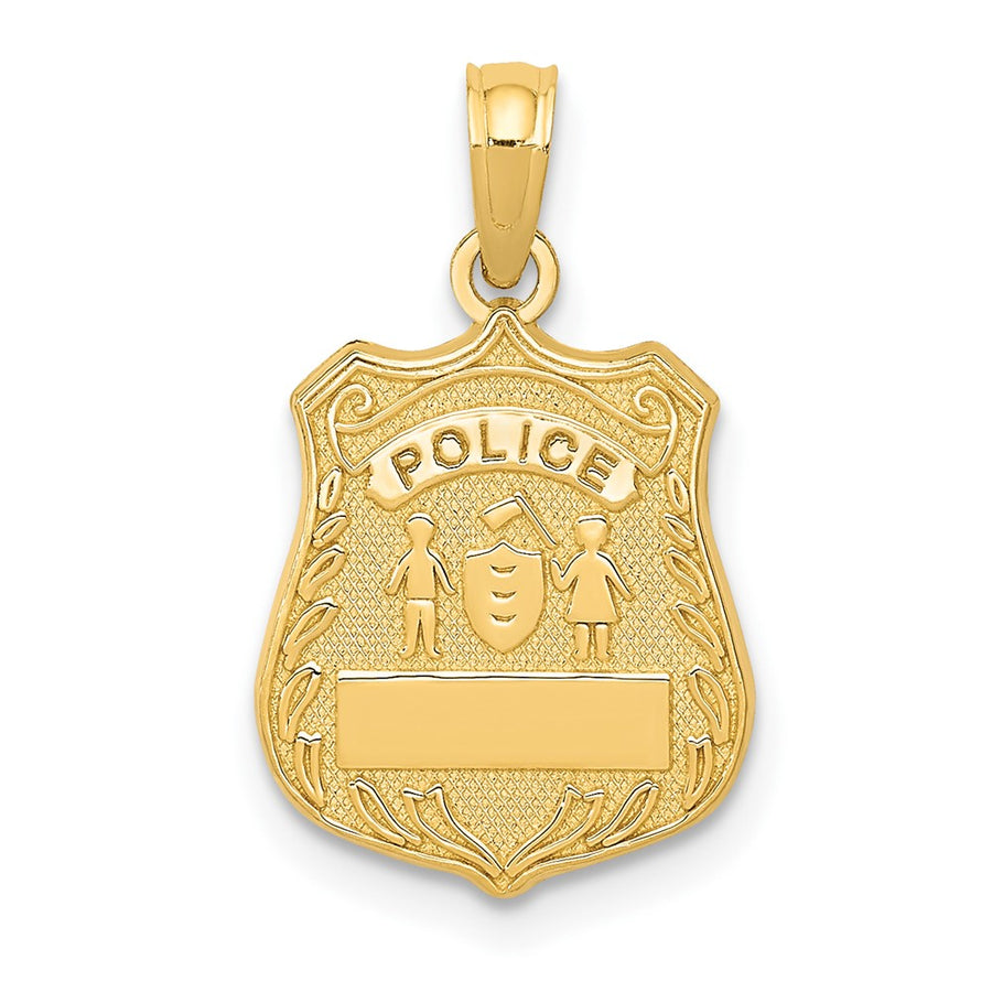 Dije Insignia de Policía en Oro Amarillo de 14K