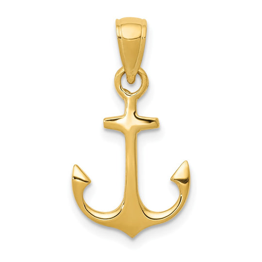 Colgante Ancla en Oro de 14k
