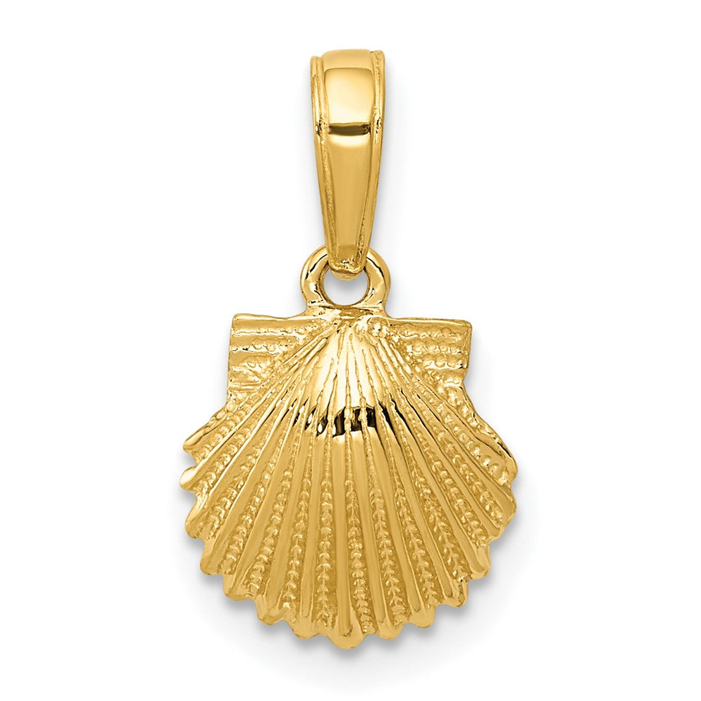 14k Escallop Shell Pendulum