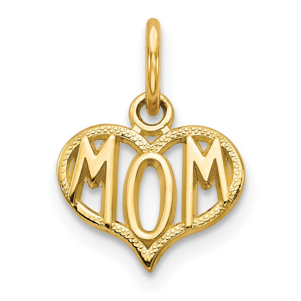 Dije de Corazón Mom de 14K