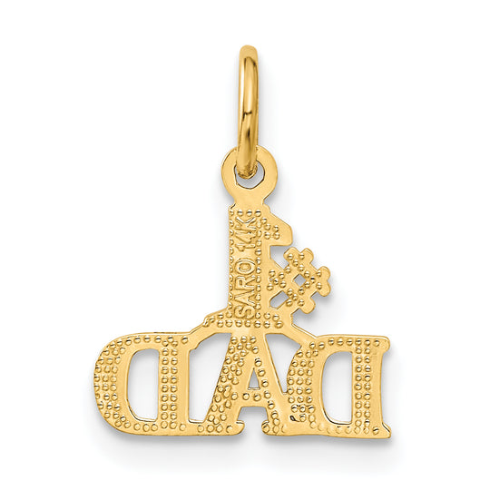 Dije #1 Papà en Oro de 14k