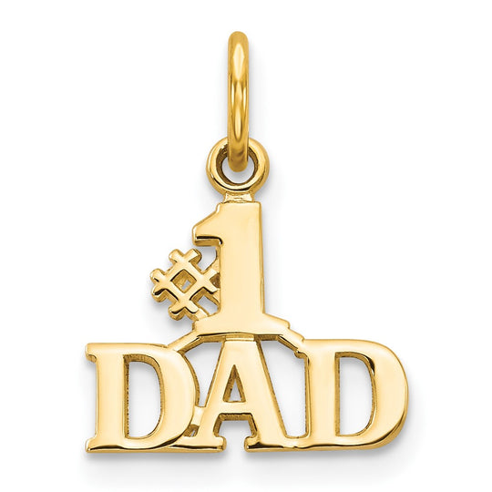 Dije #1 Papà en Oro de 14k