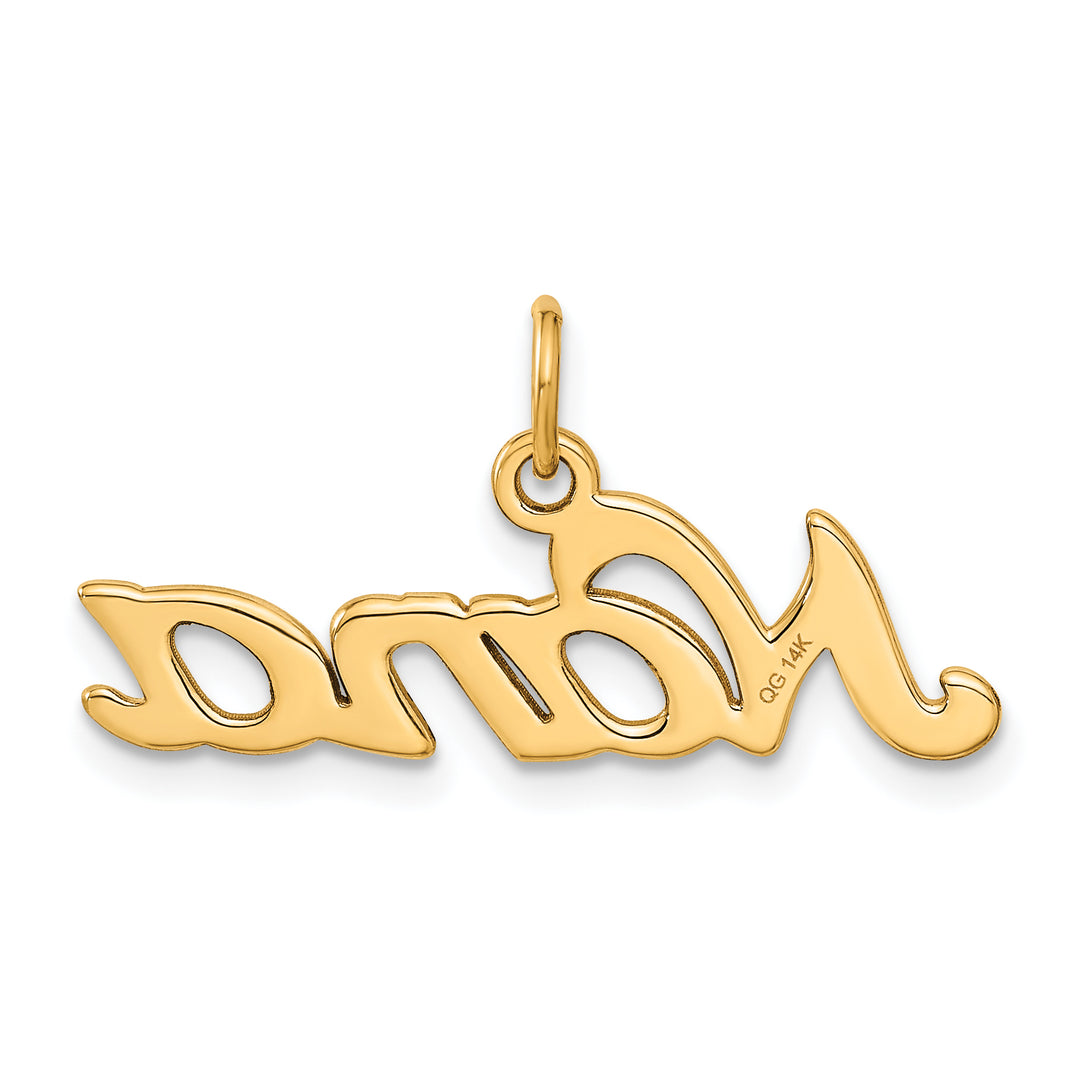 Dije Satinado "Nana" 14K de Oro Amarillo
