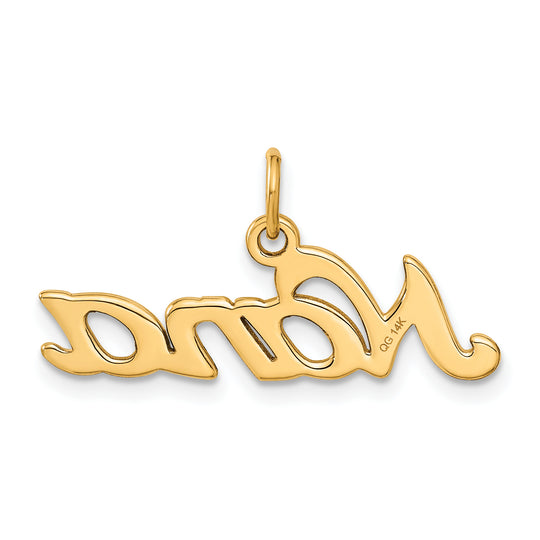 Dije Satinado "Nana" 14K de Oro Amarillo