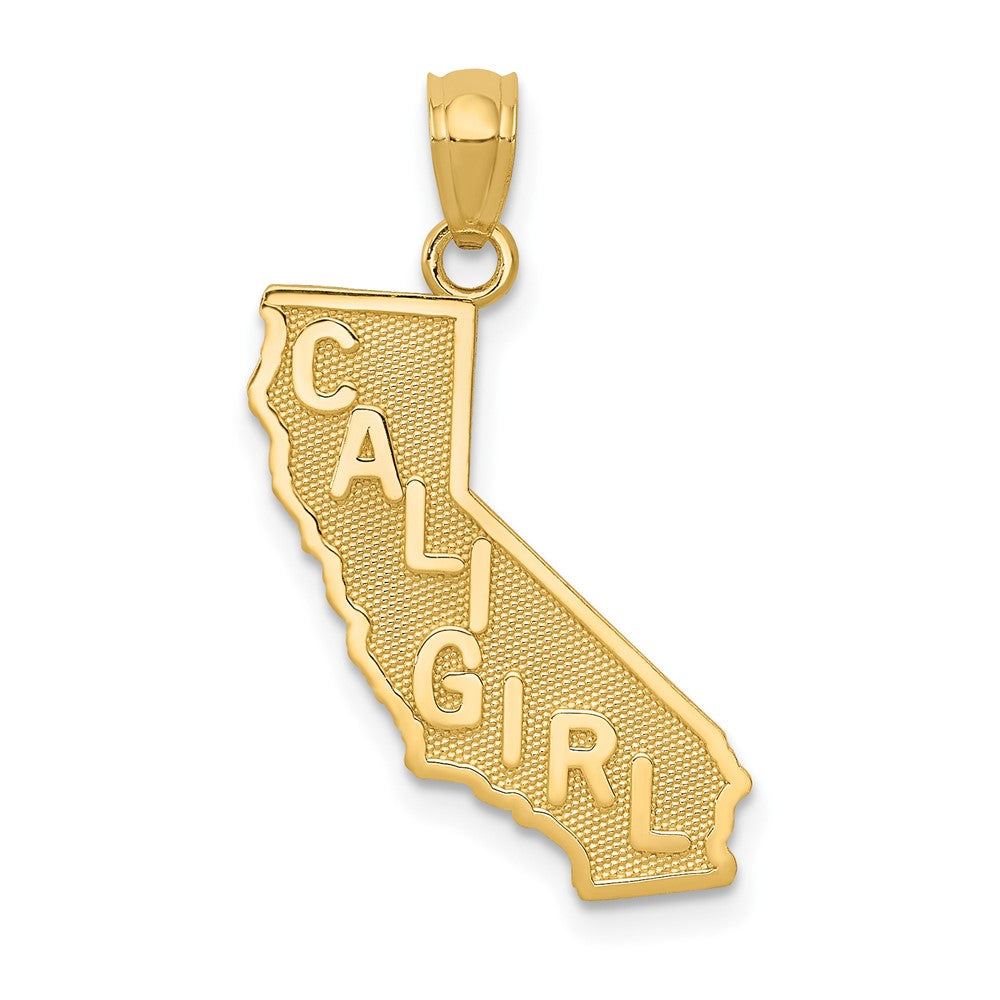 Dije del Estado de California "Cali Girl " en Oro Amarillo 14K