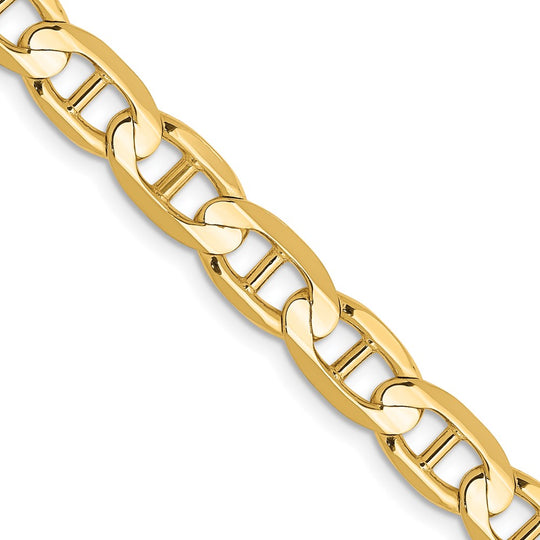 14k 6.25mm Concave Anchor Chain