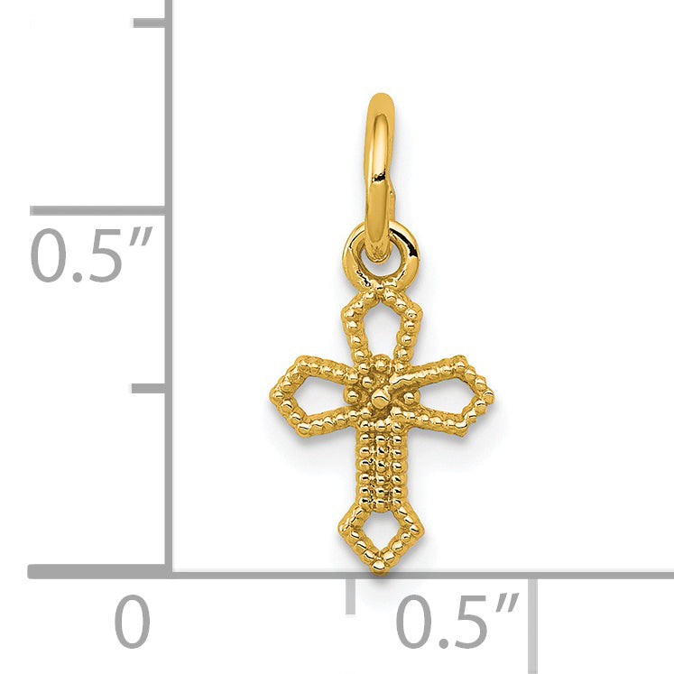 14k Yellow Gold Passion Crucifix Pendant