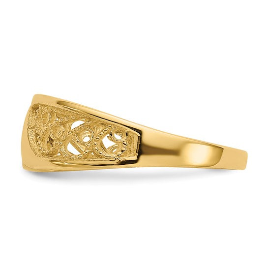 Anillo Filigrana de Oro de 14k