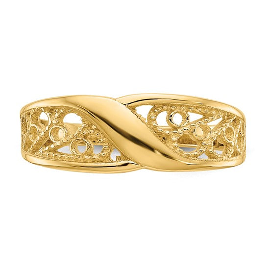 Anillo Filigrana de Oro de 14k