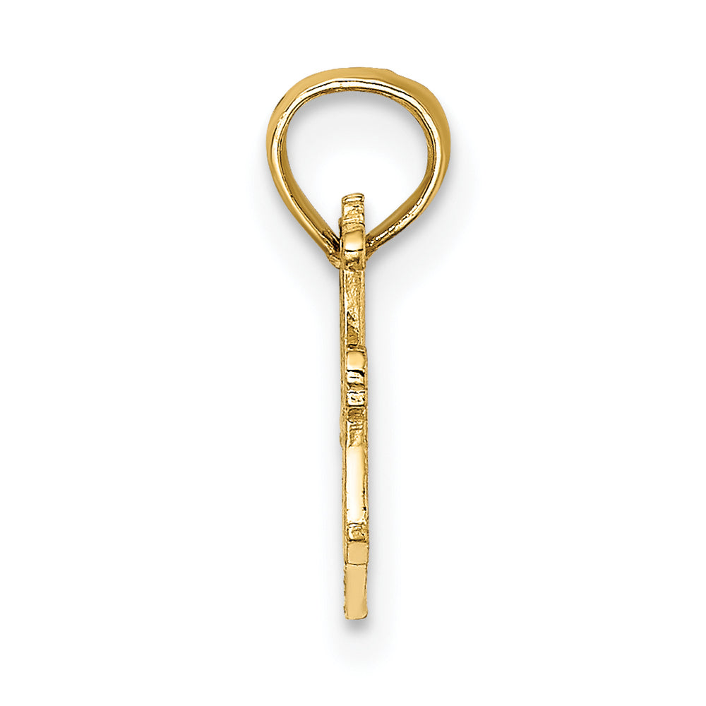 Dije Best Mom con Corazón en Oro Amarillo de 14K