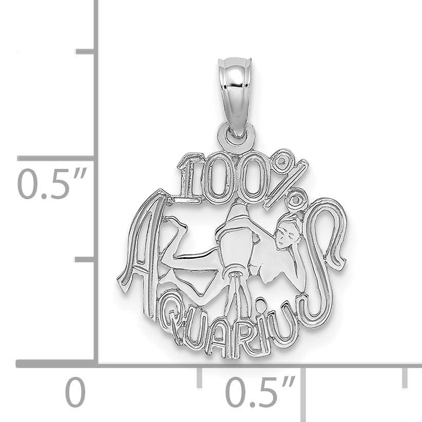 Dije Zodiacal "100% ACUARIO" en Oro