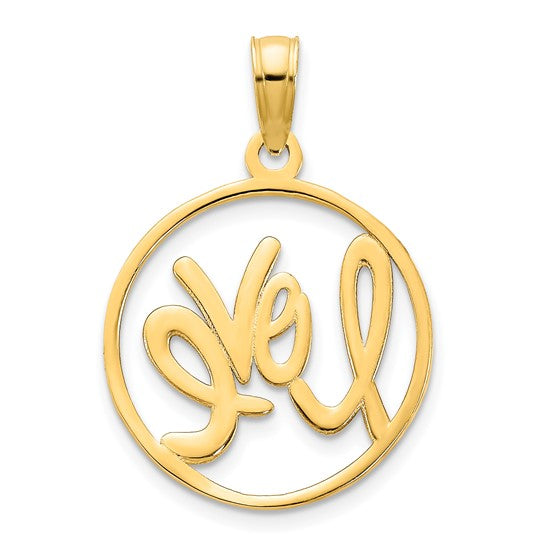 Dije Love en Oro de 14k