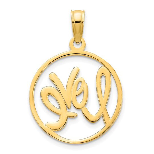 Dije Love en Oro de 14k