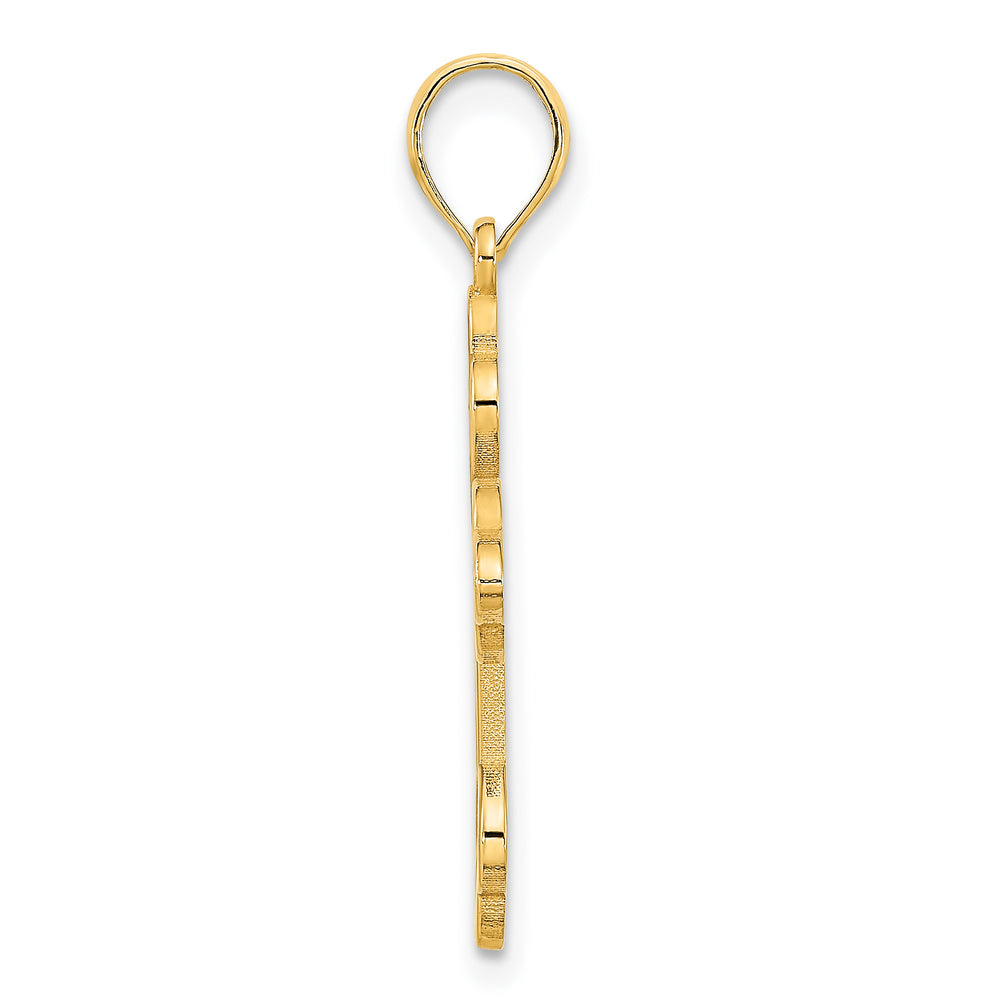 14k Yellow Gold Cross Pendant